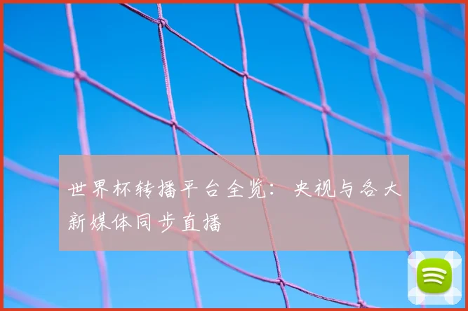 世界杯转播平台全览:央视与各大新媒体同步直播