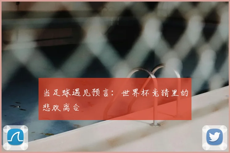 当足球遇见预言:世界杯竞猜里的悲欢离合